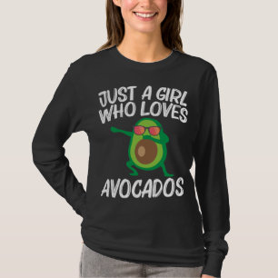 Cute Avocado-design för flickor, ungar, friska fru T Shirt