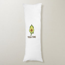 Cute Avocado Doing Yoga Sticker Kroppskudde