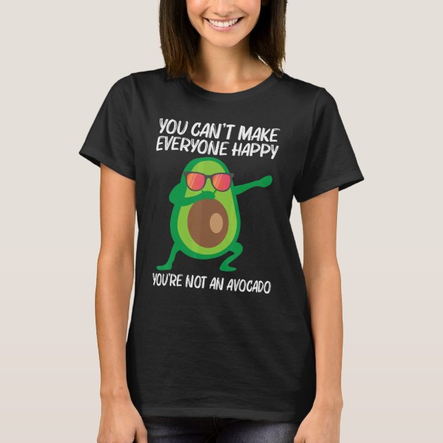 Cute Avocado For Men Women Healthy Fruit Plant Foo T Shirt (Framsida)