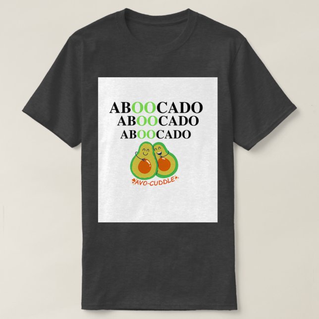 Cute Avocado Ghost Aboocado Halloween Perfekt Gift T Shirt (Design framsida)