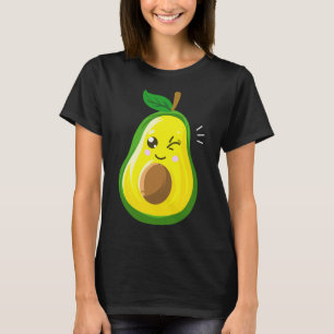 Cute Avocado Gift För barn Manar Women Funny Winki T Shirt
