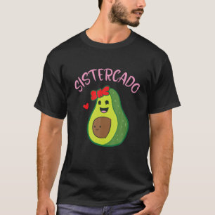 Cute Avocado Girl Ansikte Lycklig Dag, du Brother T Shirt