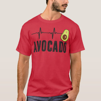 Cute Avocado Heartslag, Vegan För manar Women, Gua T Shirt