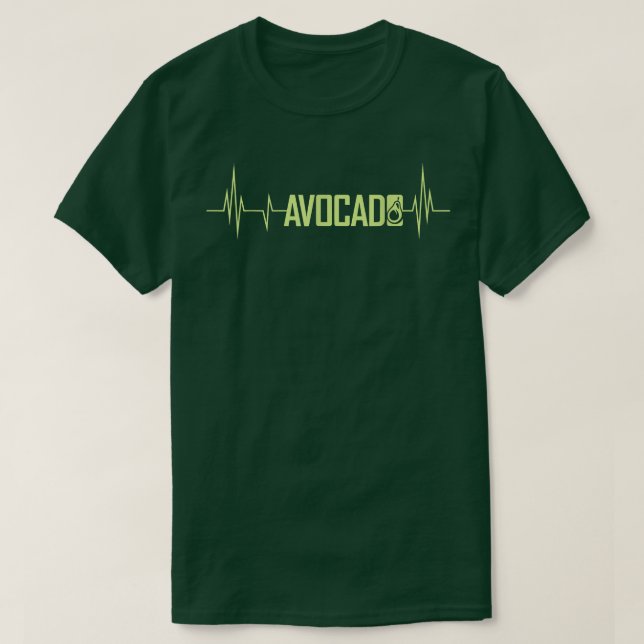 Cute Avocado Heartslag, Vegan För manar Women, Gua T Shirt (Design framsida)
