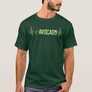 Cute Avocado Heartslag, Vegan För manar Women, Gua T Shirt