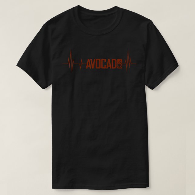 Cute Avocado Heartslag, Vegan För manar Women, Gua T Shirt (Design framsida)