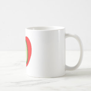 Cute Avocado i rött hjärta Kaffemugg