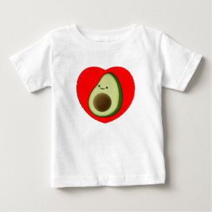 Cute Avocado i rött hjärta Tee Shirt