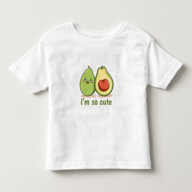 Cute Avocado Kärlek Gift Kids T-shirt (Framsida)
