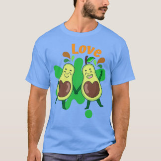 Cute Avocado Kärlek tillsammans T Shirt