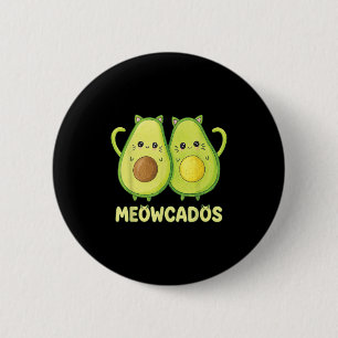Cute Avocado Kitten Pun Funny Kawaii Food Animal W Knapp