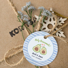 Cute Avocado Kön Neutral Twillingar Baby Shower Gåvor Etiketter