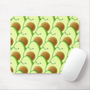 Cute Avocado över hela Teckning Musmatta