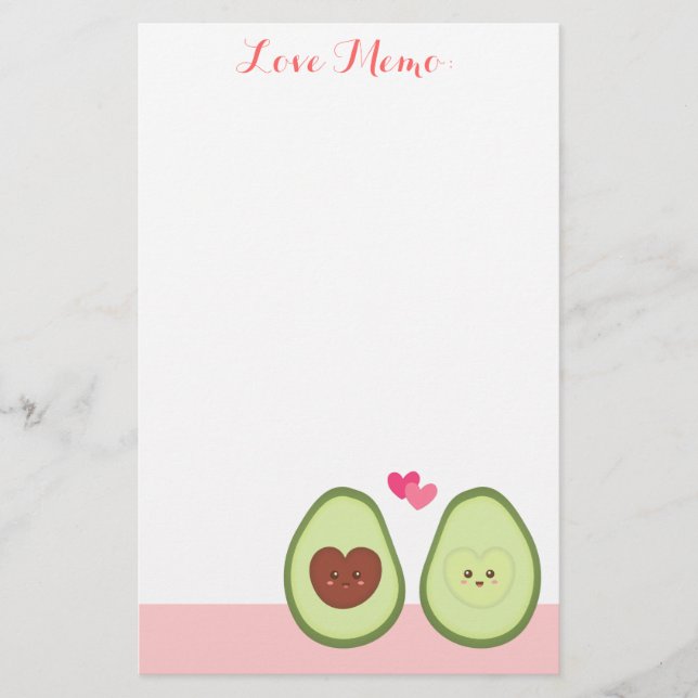 Cute Avocado par i kärlek, min andra hälften (Framsida)