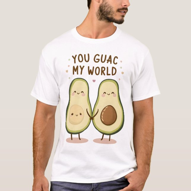 Cute Avocado par T Shirt (Framsida)