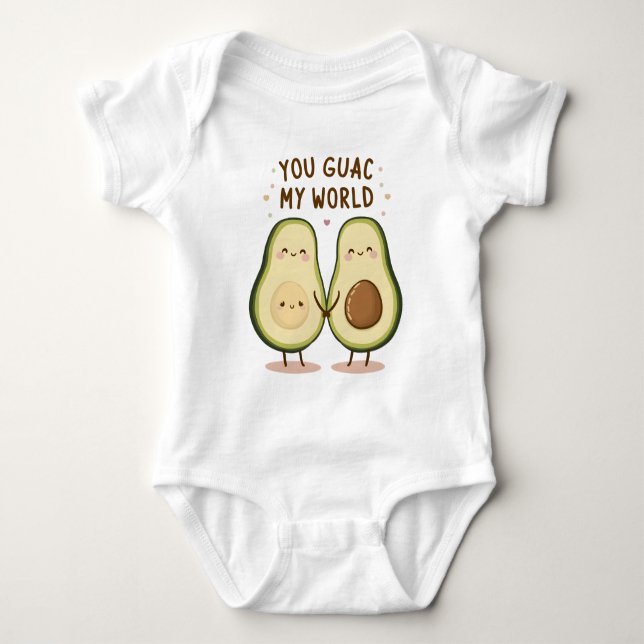 Cute Avocado par T Shirt (Framsida)