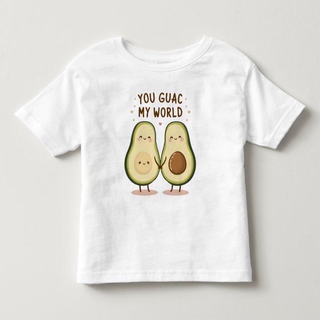 Cute Avocado par T Shirt (Framsida)