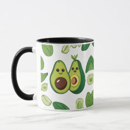 Cute Avocado, par telefonväska | Funny Kawaii Frui Mugg