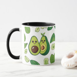 Cute Avocado, par telefonväska | Funny Kawaii Frui Mugg