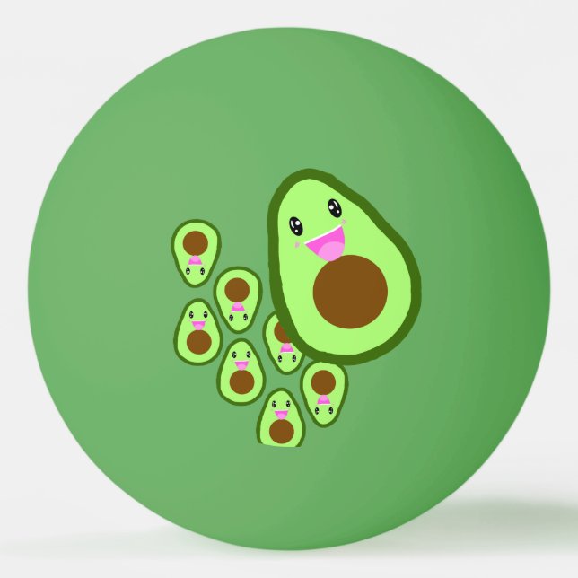 Cute Avocado Pingisboll (Framsidan)
