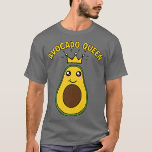 Cute Avocado Queen Funny Avocado Älskare Girls Avo T Shirt