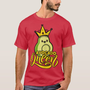 Cute Avocado Queen Funny Vegan Women T Shirt