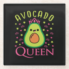 Cute Avocado Queen with Heart Keto Girl Cooking 