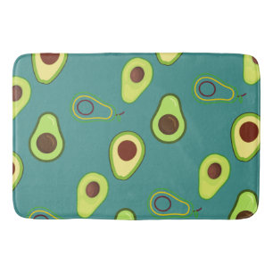 Cute Avocado-segmentets sommargradient Grönt Mönst Badrumsmatta