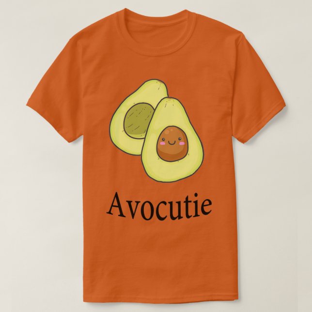 Cute avocado-skjorta t shirt (Design framsida)