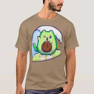 Cute Avocado Surfing Classic TShirt T Shirt