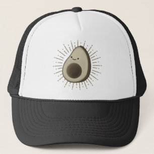 Cute Avocado-Tecknaden i Vintage Stil Keps