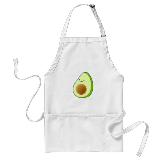 Cute Avocado Teckning Förkläde (Framsidan)