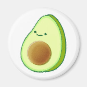 Cute Avocado Teckning Magnet