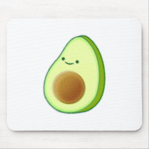 Cute Avocado Teckning Musmatta