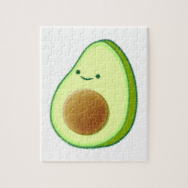 Cute Avocado Teckning Pussel (Vertikal)