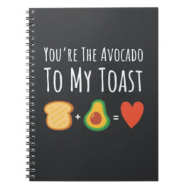 Cute Avocado Themed Gifts For Her Heart For Him Anteckningsbok