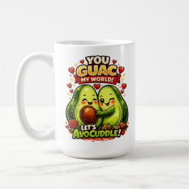 Cute Avocado Valentine’s Love Design, kawaii Love Kaffemugg