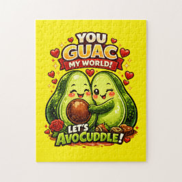 Cute Avocado Valentine’s Love Design, kawaii Love Pussel