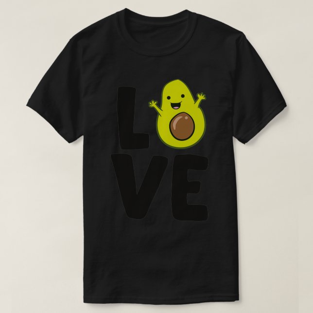 Cute Avocado Vegan Food Kärlek Avocados Pullover T Shirt (Design framsida)