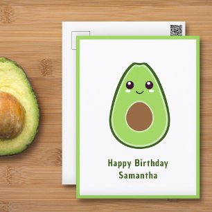 Cute Avocado Vykort