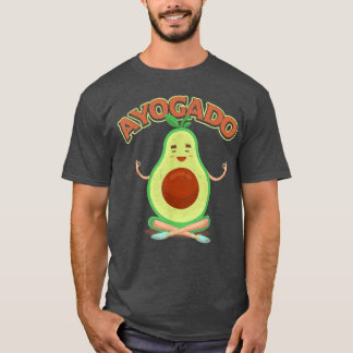 Cute Avocado YogaAyogado Healthy Eating T Shirt
