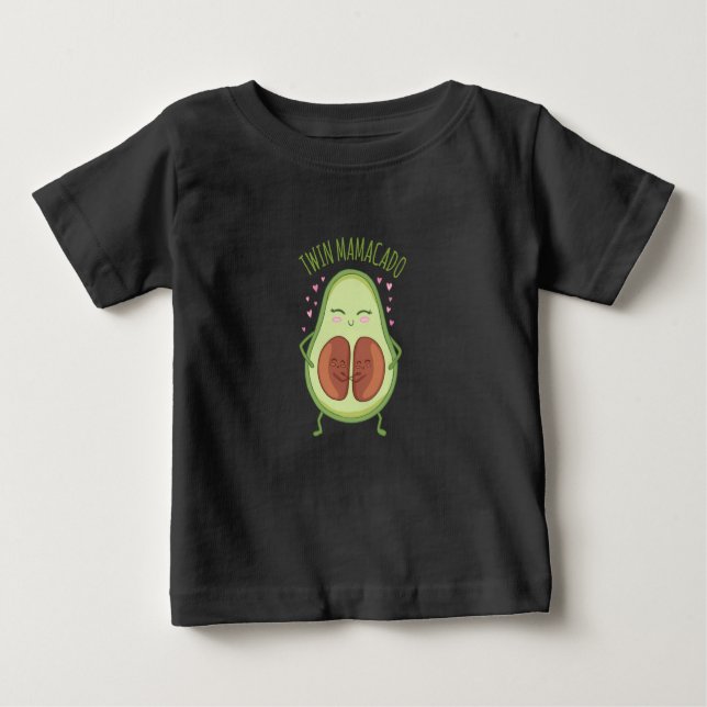 Cute Avocado Young Mamma T Shirt (Framsida)