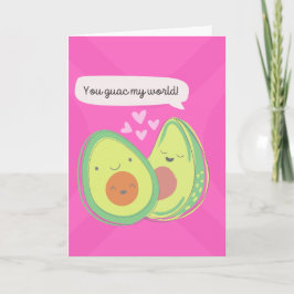 Cute Avocados-årsdagen Kort