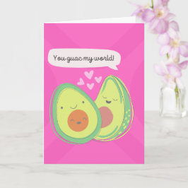 Cute Avocados-årsdagen Kort