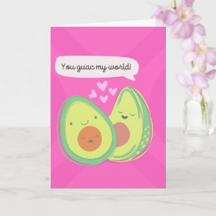 Cute Avocados-årsdagen Kort