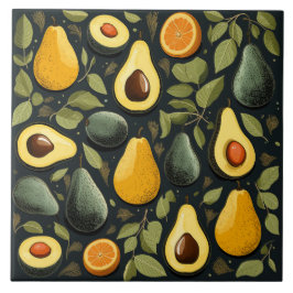 Cute avocados keramisk panel kakelplatta