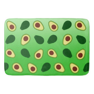 Cute Avocados-segmentets sommargradient för grönt  Badrumsmatta