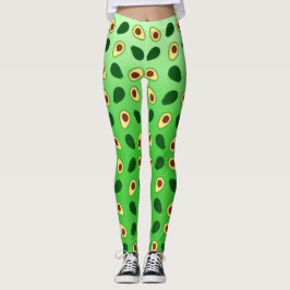 Cute Avocados-segmentets sommargradient för grönt  Leggings