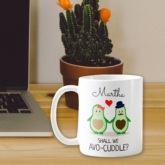 Cute Avocados, ska vi undvika att klumpa, Alla hjä Kaffemugg (Skapare uppladdad)