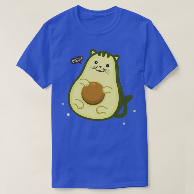 Cute AvoCat Avocado Cat T Shirt (Design framsida)
